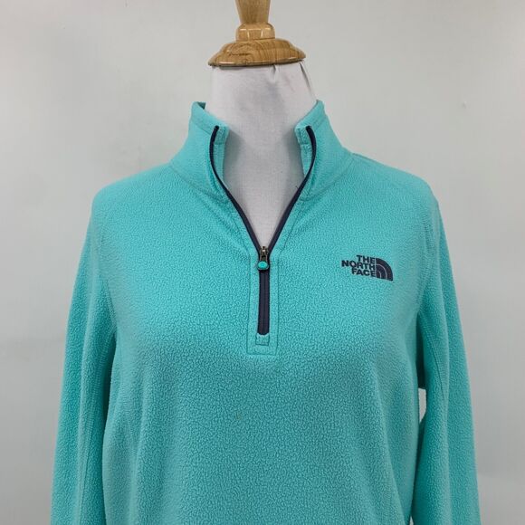 The North Face Jacket Womens M Medium Candy Fleece Knit Quarter Zip Mock *READ - Picture 3 of 12
